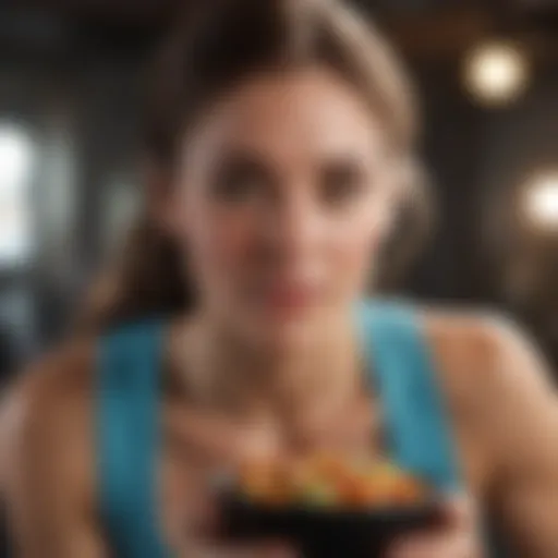 Qualified nutritionist discussing dietary plans