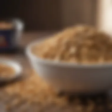 A variety of iron-fortified cereals ready for breakfast.