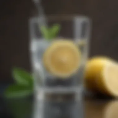 Importance of Hydration in Fitness Refreshing glass of water with lemon