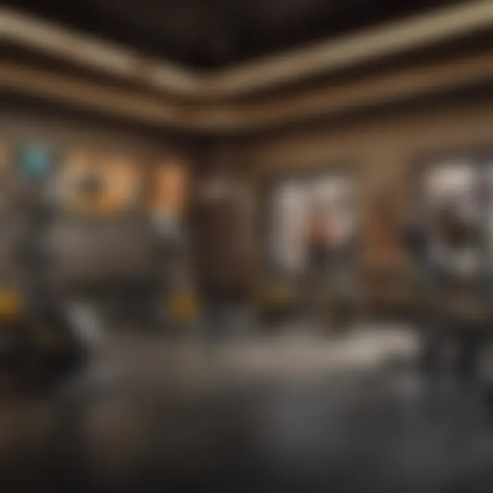 Illustration of amenities and services included with Gold's Gym membership