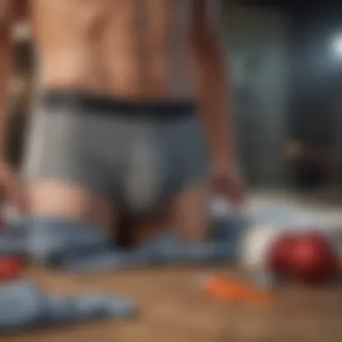 Active Lifestyle with Hanes Premium Sport Briefs Hanes Premium Sport Briefs displayed in active lifestyle setting