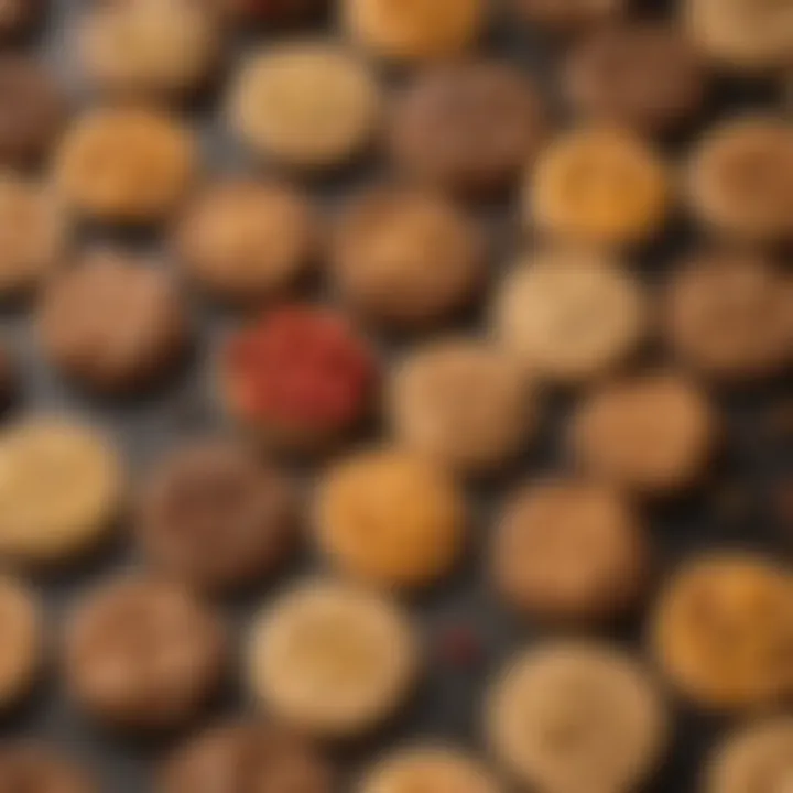 An assortment of colorful toppings on peanut butter crackers