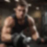 Dynamic exercise routine showcasing intensity and energy