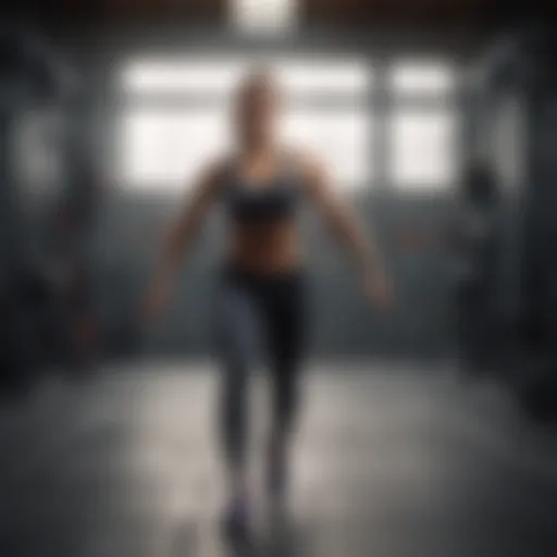 Dynamic workout session showcasing high-intensity exercises