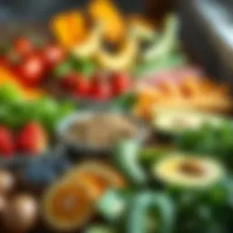 A vibrant array of wholesome foods emphasizing balanced nutrition.
