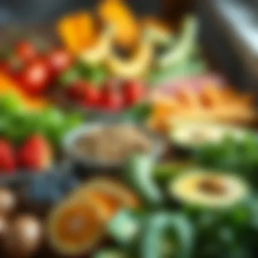 A vibrant array of wholesome foods emphasizing balanced nutrition.