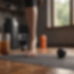Home fitness setup with minimal equipment