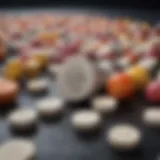Conceptual illustration of diet pills