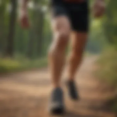 Diagram showing common causes of knee pain in runners