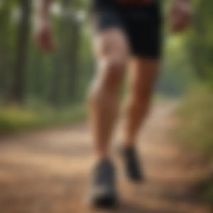 Diagram showing common causes of knee pain in runners