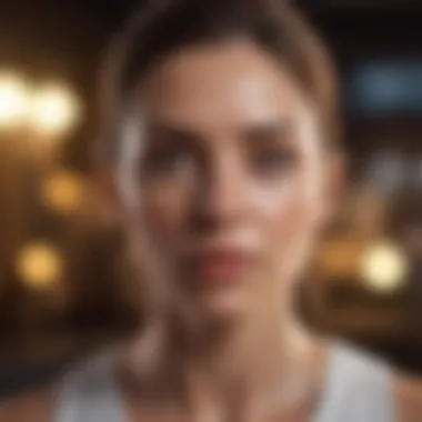 An individual practicing mindfulness techniques for migraine relief