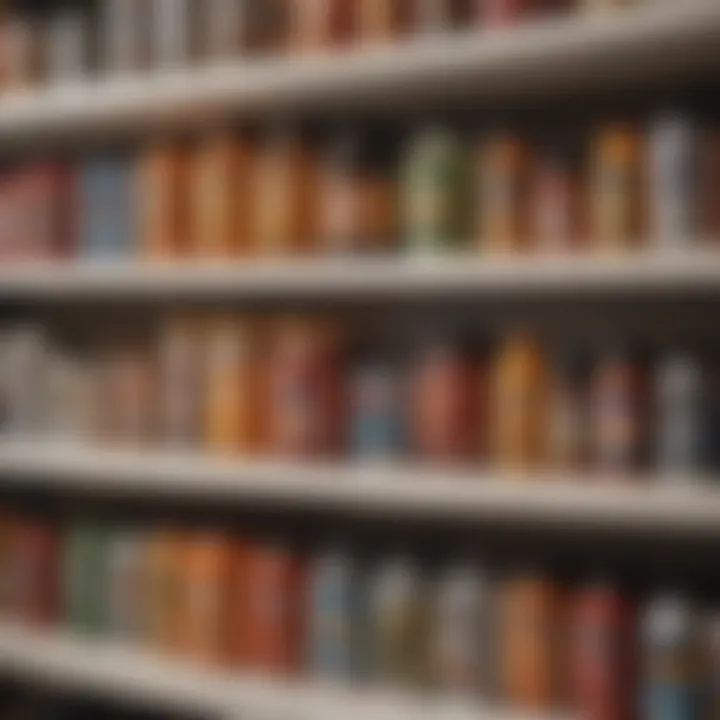 A selection of over-the-counter allergy medications on a shelf.