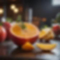 Colorful fruits and vegetables to enhance digestion