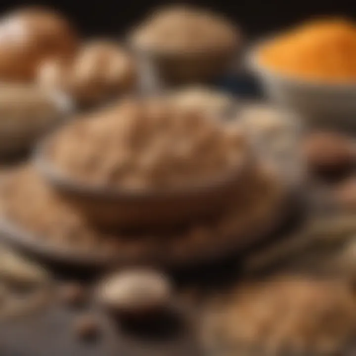 Whole grains and fiber-rich foods for bowel health