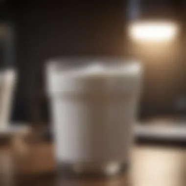 Visual representation of probiotics in yogurt.