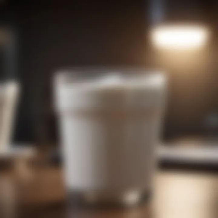 Visual representation of probiotics in yogurt.