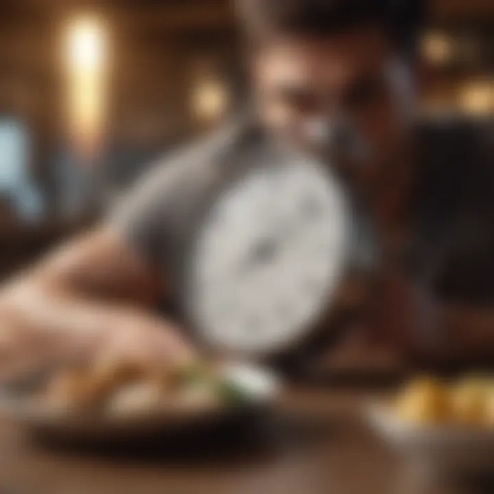 A diagram illustrating the impact of intermittent fasting on health