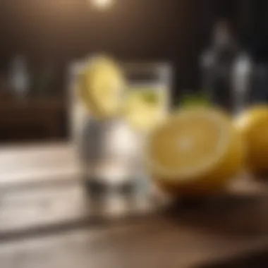 Nutritional benefits of lemon highlighted on a wooden table