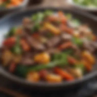 Lean beef stir-fry with vegetables