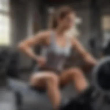 Rowing machine demonstrating full body workout benefits
