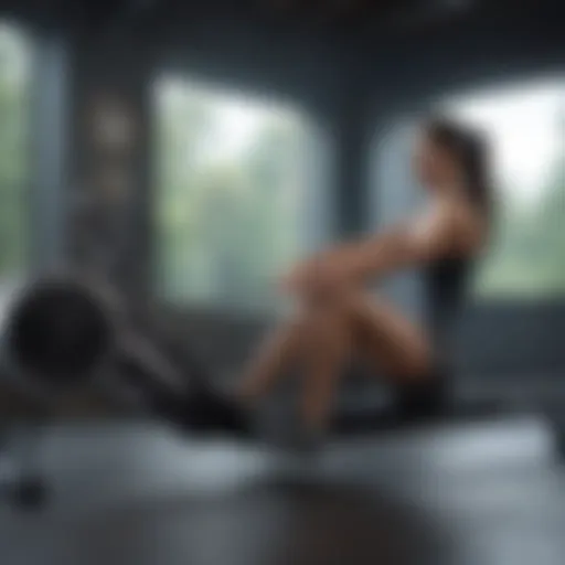 Sleek design of the Lifetime Rowing Machine