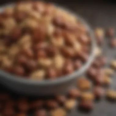 Nutritious Roasted Nuts and Seeds Medley A bowl of roasted nuts and seeds mix