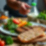 Balanced Nutrition for Muscle Preservation Nutrient-dense meal with lean proteins and vegetables