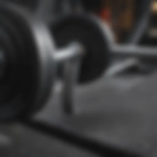 Close-up view of a weight bench designed for step-up exercises