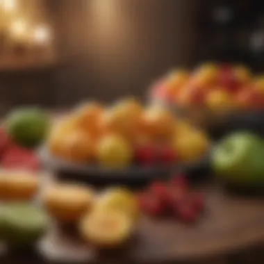 Assorted Whole Fruits for Satiety An assortment of whole fruits displayed on a table.
