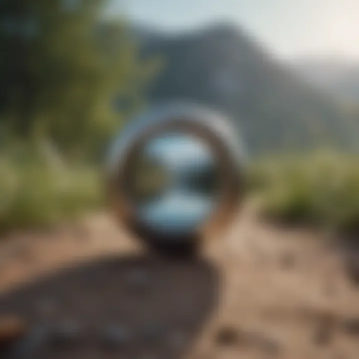 A serene landscape symbolizing mental wellness and balance, with soft colors and calming imagery