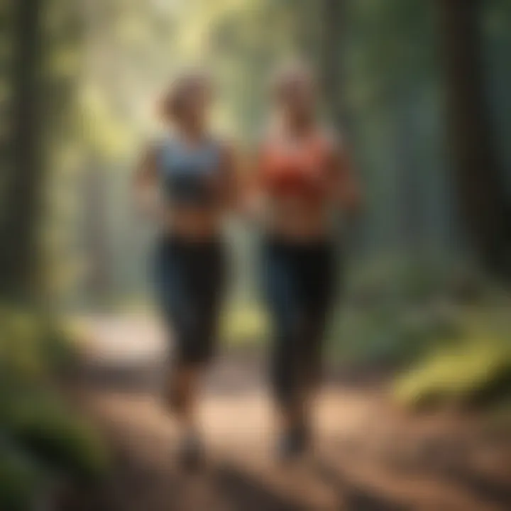 A serene outdoor setting for fitness activities