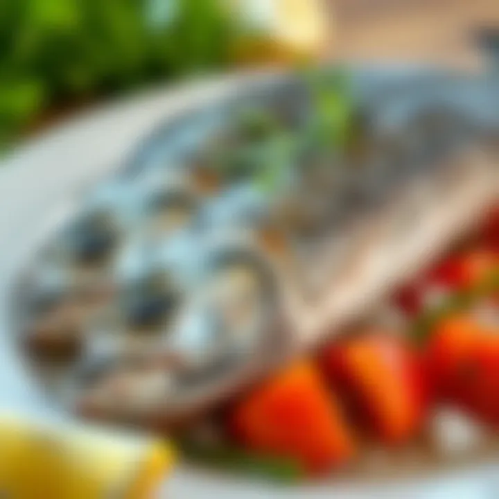 Nutritious seafood rich in omega-3 fatty acids supporting liver health
