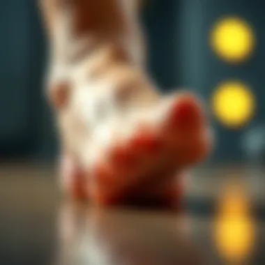 Understanding Itching Mechanisms in Feet Close-up of a foot experiencing itching