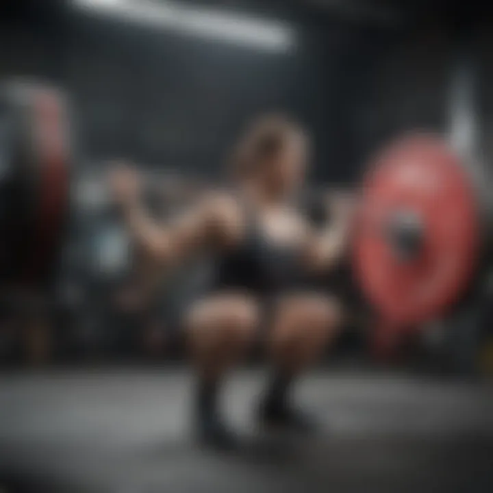 Dynamic shot of a snatch in action