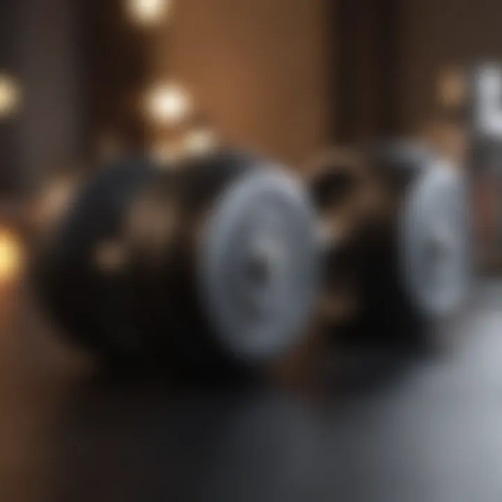 Adjustable dumbbells with ergonomic design for comfortable grip