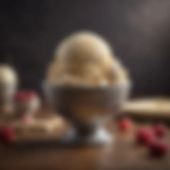 Dairy-free ice cream varieties in bowls