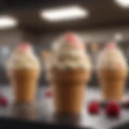 Selection of healthy ice cream options