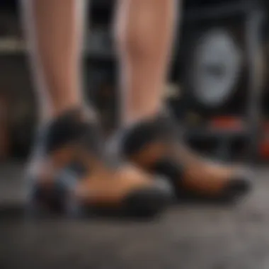 Maintenance tips for power lifting shoes displayed visually