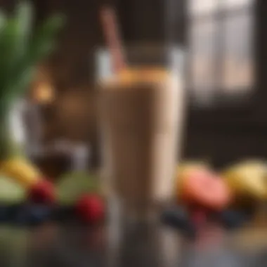 A vibrant assortment of protein-rich ingredients for smoothies.