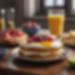 Balanced breakfast spread with healthy options