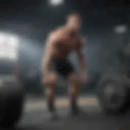 Demonstrating proper deadlift form