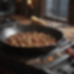 A pristine cast iron skillet ready for seasoning