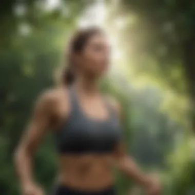 Embracing Nature for Fitness A serene outdoor setting with a person engaged in physical activity.