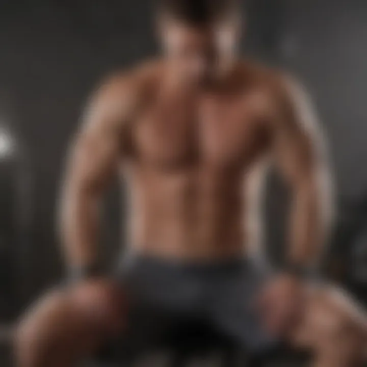 A demonstration of a core-strengthening exercise to support the spine
