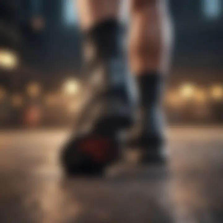 Orthopedic footwear highlighting specialized support features