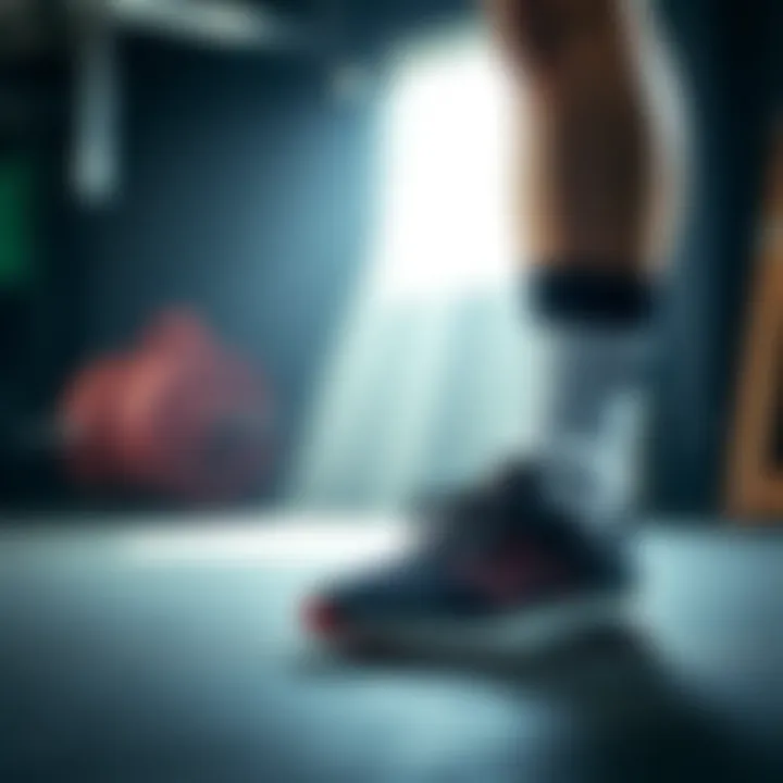 Athlete performing in CrossFit shoes