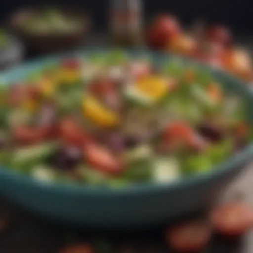 Fresh ingredients showcasing a vibrant salad