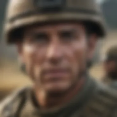 A soldier demonstrating mental resilience during a demanding drill