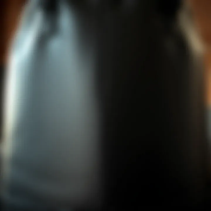 Detailed Texture of a Heavy Punching Bag Close-up of a heavy punching bag showcasing its texture and structure