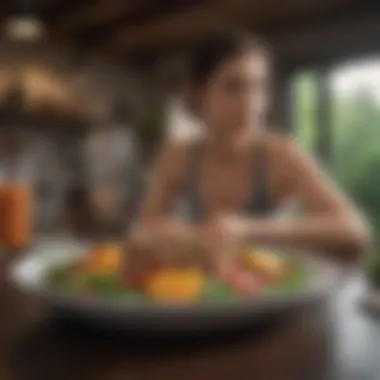 Mindful Eating for Sustainable Weight Loss A serene setting for mindful eating, emphasizing psychological aspects